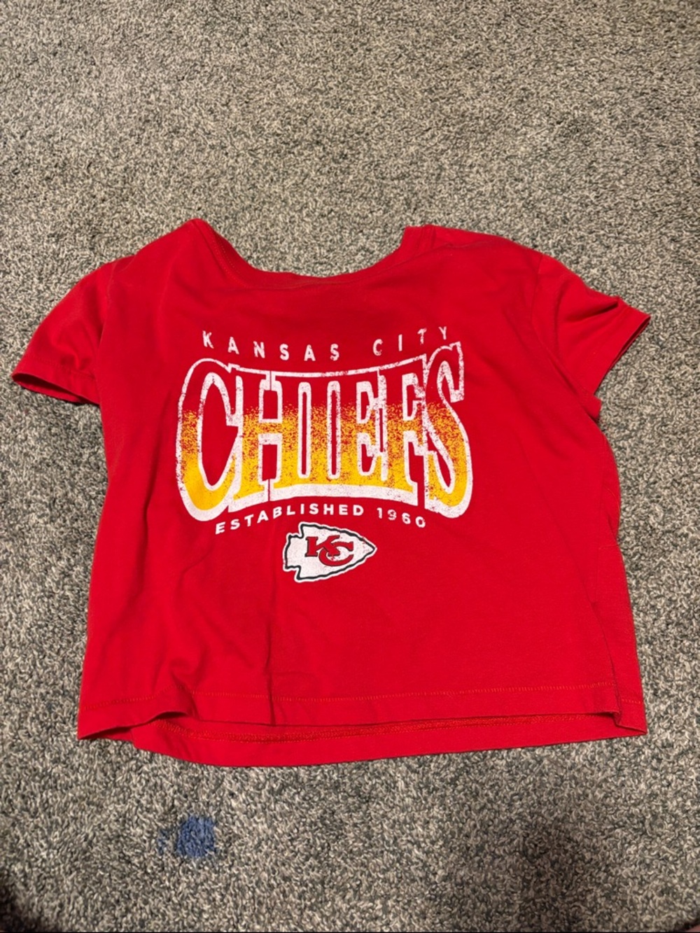 Kansas City Chiefs Women's Red Short Sleeve Tee